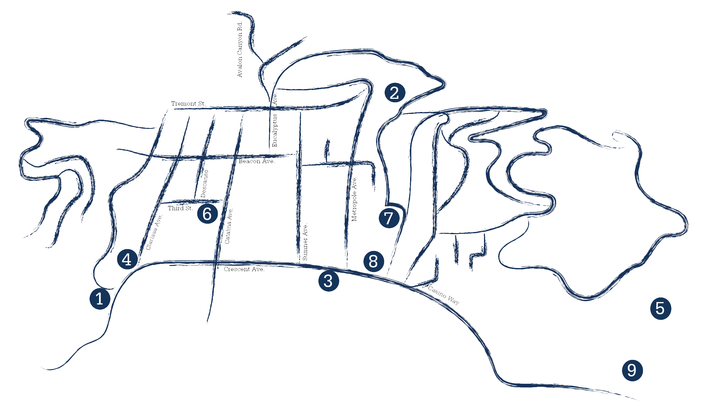 Group-Map A map of the Group Meetings itinerary.